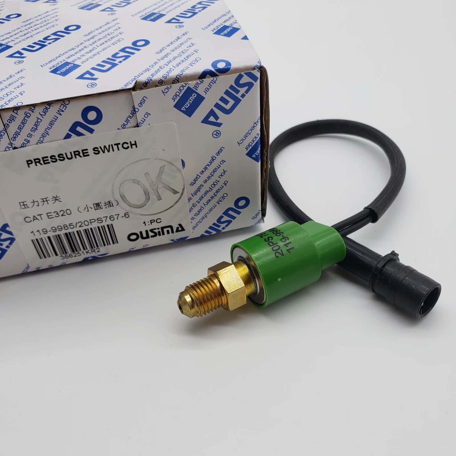 OUSIMA Excavator Parts 119-9985 20PS767-6 Pressure Switch E320A E312C E320B E320C E330 E312B Construction Machinery