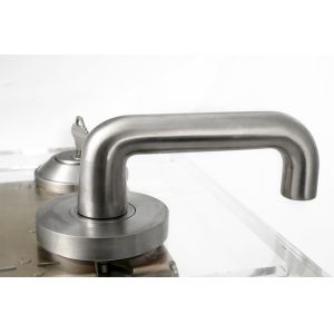 Stainless Steel Lever Handle On Rose High Security Door Locks For Classroom