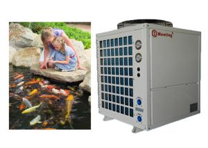 China 38 degree 28kw Fish Pond Heater Air To Water Heat Pump factory