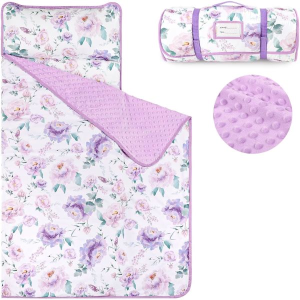 China Polyester Comfortable Kindergarten Sleep Mat Nap Pads For Preschool With Detachable Blanket factory