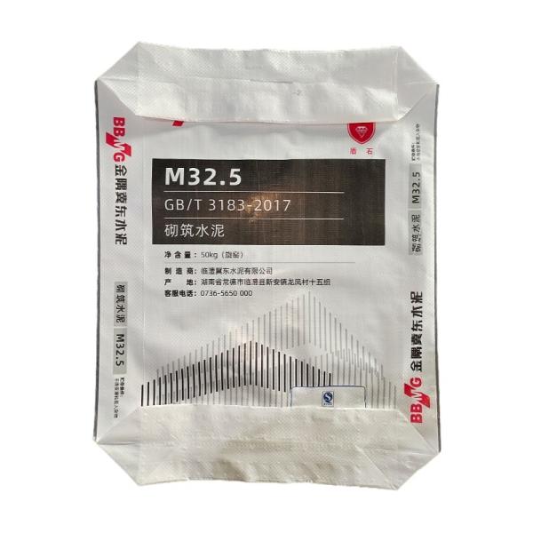 Hot Sale 25KG 40KG 50KG Ad Star Bags PP Block Bottom Bag Cement Valve Bags