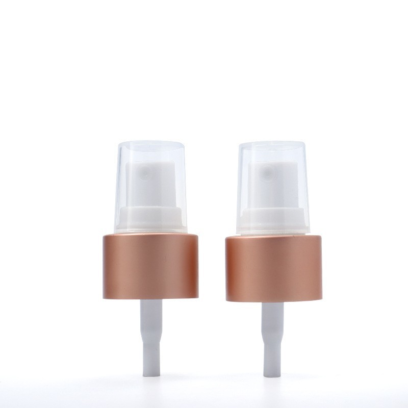 24mm 24/410 Aluminum Fine Mist Sprayer Rose Color Perfume Face Spray Pump For Bottles
