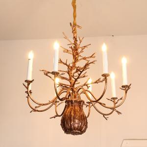 China LED E14 Ceiling Crystal Candle Chandelier Lamp Waterproof Dirt Resistant factory