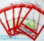 Security Bank Bags with Barcode /QR Code, Safety Plastic Bank Deposit Tamper
