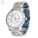 Fashion Stainless Steel Exquisite Calendar Quartz Waterproof Business Watch