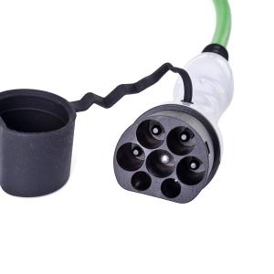China Black 32A Ev Car Charger Ev Type 1 To Type 2 Adapter 5M factory