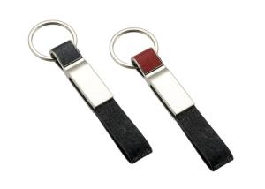 China PU Leather Wrist Strap Keychain Zinc Alloy Metal Key Holder Customized Keyring factory