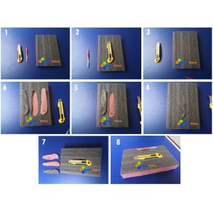 Standard 1200X550mm Epe Foam Material Sheets Easy Peel