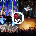 Aluminum Alloy LED Flat Par 12x10W RGBW 4in1 DMX512 For Discos Party Stage