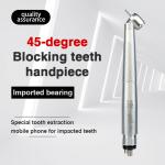 CE ISO 45 Degree Angle Handpiece Aluminum Alloy Single Water Spray
