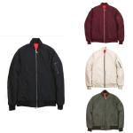 Blank Nylon Waterproof Ma1 Bomber Jacket Side Pockets Anti Wrinkle