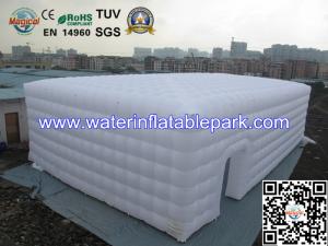 China Custom 42 Foot White Inflatable Event Tent , Inflatable Family Camping Tent factory