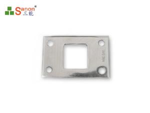 China AISI Stainless Steel Plate Covers Glass Clamp Rectangle For Glass Spigot factory