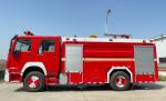 HOWO 8000L Foam Fire Truck 6x4 For Landscape Imigation Road Spraying