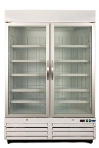 China Commercial Glass Door Freezer LED Lighting Good Temperature Evenness factory