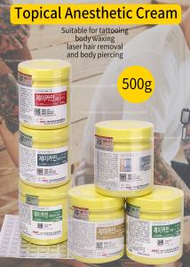 China 15.6% 29.9% J CAIN Numb Anesthetic Cream 500 Gram Tattoo Lidocaine Cream Stable Color For Tattoo factory