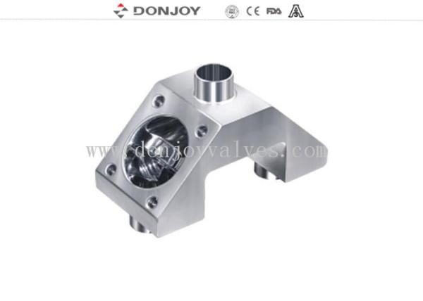 SS sanitary Multiport pneumatic diaphragm valve with C - TOP for pharmaceutical