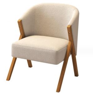 China Comfortable Modern Luxury Velvet Soft Sofa Living Room Lounge Solid Wood Lazy Upholstered White Chair for Dining Chair factory
