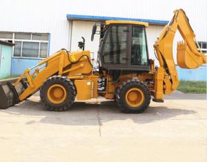 China 100HP Yuchai Engine 1m3 4X4 3 Ton Backhoe Loader factory