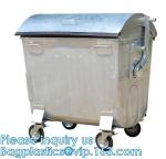 Galvanized Steel Waste, Garbage Wheelie Bin, trash can, pallets, Crates,