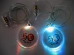 Red, Yellow, Blue, Green, White and rainbow LED Flashing Led Necklaces by New
