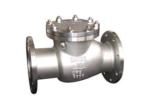China Lower Pressure Swing Check Valve For Domestic Sewage / Seawater / River Water factory
