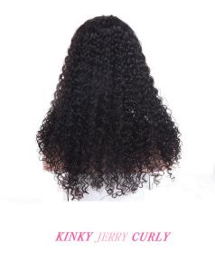 China 5X5 Lace Jerry Curly Wigs Human Hair Lace Front 24 Inches Human Hair Wig Nature Color Glueless Wigs Human Hair factory