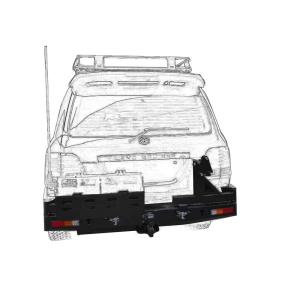China Improve Your Toyota LC100 with Rear Bumper and Dual Carriers Enhanced Functionality factory