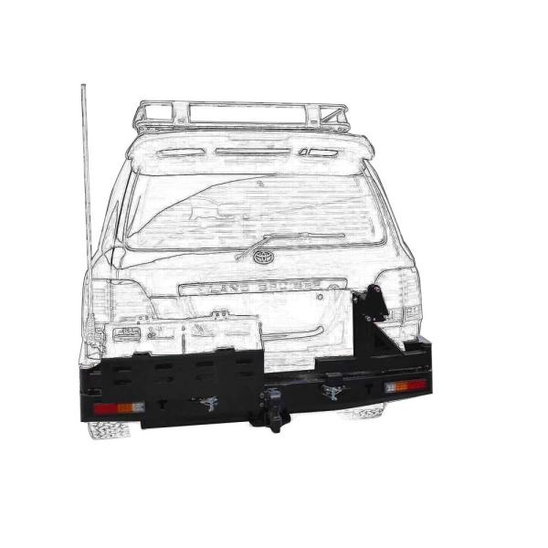 Improve Your Toyota LC100 with Rear Bumper and Dual Carriers Enhanced Functional
