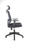 1120mm High Back Office Swivel Chair With Wheels PU Armpad