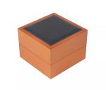 High Glossy Wrist Watch Packaging Box Hinge Metal Wooden Watch Case
