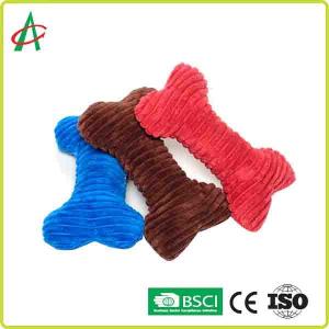 China Squeakers Plush Dog Bone Toy factory