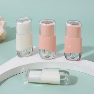China Oval lip glaze tube 2.3ml color can be customized with brush factory