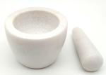 Home Kitchen Marble Stone Mortar And Pestle Set Spice Herb Grinding Bowl