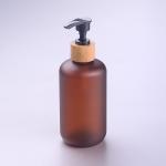 8oz Frosted Amber 250ml Cosmetic PET Bottle UV Protection Airless Jars Cosmetic