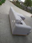 Italian Big Couch Linen Fabric Wide Sofa