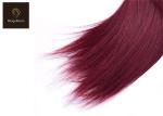 Straight 99j 12inch Colored Human Hair Bundles For Birthday And Wedding