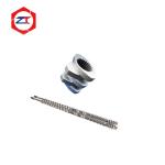 PE PVC PP Bimetallic Twin Plastic Extruder Screw Elements Wr30 Material Food