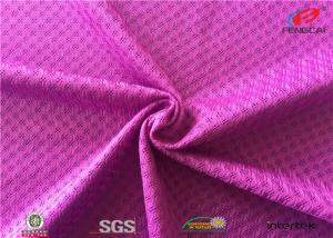 China Bird Eye Sports Mesh Fabric , Interlock Lining Breathable Athletic Mesh Fabric factory
