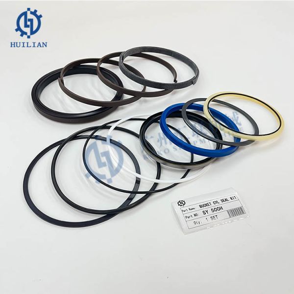 SANY SY500H SY365H SY375H SY395H Bucket Cylinder Excavator Hydraulic Oil Seal Seal Kit Repair Kit for Excavator Spare Parts