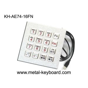 China Full Function Computer Vandal Resistant Industrial Pc Keyboard In 16 Keys , Usb Interface factory