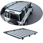 Black Aluminium Cargo Carrier Roof Rack for LC76 Toyota Hilux Nissavaan Patrol