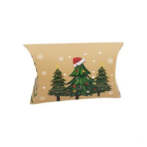 Custom Printed Kraft Paper Pillow Boxes with Window – Eco-Friendly Packaging for