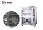 Restaurant Industrial Baking Oven Double Deck 1300x835x1800mm Proofing Bread
