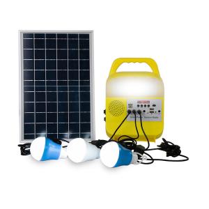 China Portable Magneto 10m Solar Home Lighting System 3kg With Phone Charger Suitable factory