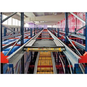 China Radio Shuttle Metal Pallet Rack , Material Racking System Custom Design factory