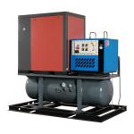 7bar -16bar pressure screw compressors combined with air tank and air dryer 7