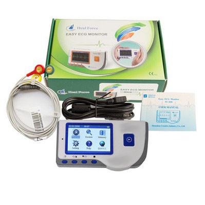PC -80B 3 Leads Mobile Ultrasound Machine Ecg Holter Heart Rate Monitoring Lcd