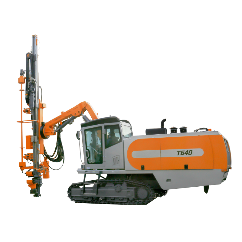 T640 Integrated Surface Top Hammer Drill/Drilling Rig With High Frequency High Pressure Full Hydraulic Rock Drills for Diameter 76-115 mm
