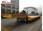 One Line Lowboy Flatbed Trailer , 8 Units Twist Lock Lowboy Equipment Trailers